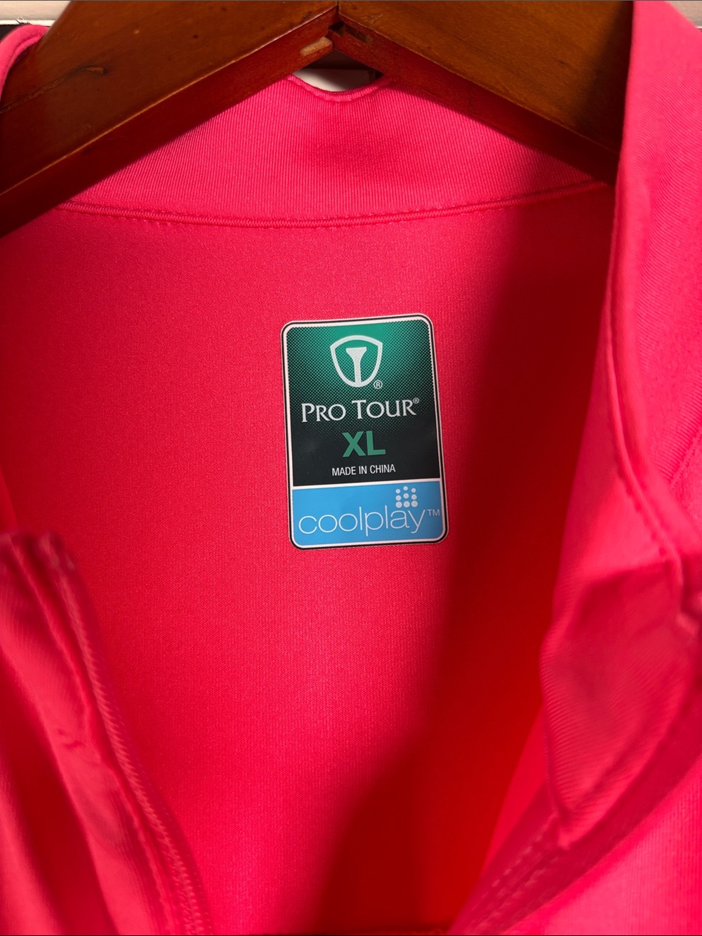 PGA Tour Hot Pink Long Sleeve Quarter-Zip Pullover - Picture 2 of 6